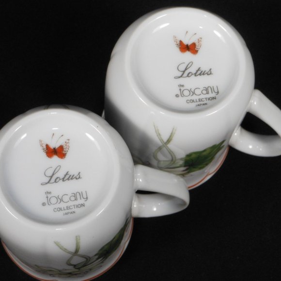 2 elegant coffee mugs. Toscany Collection Japan Lotus - Picture 5 of 5